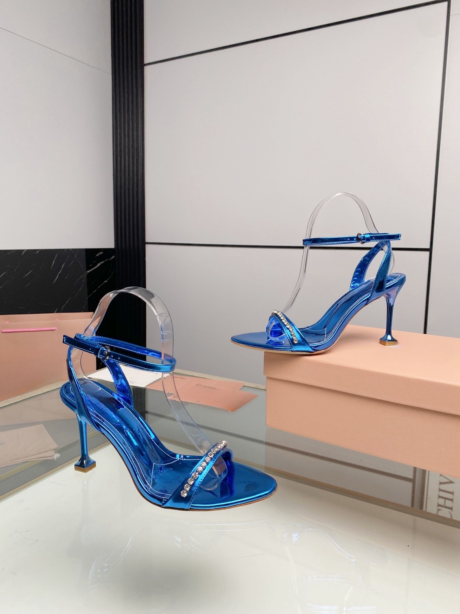 24145 #3 blue-8.5cm heel