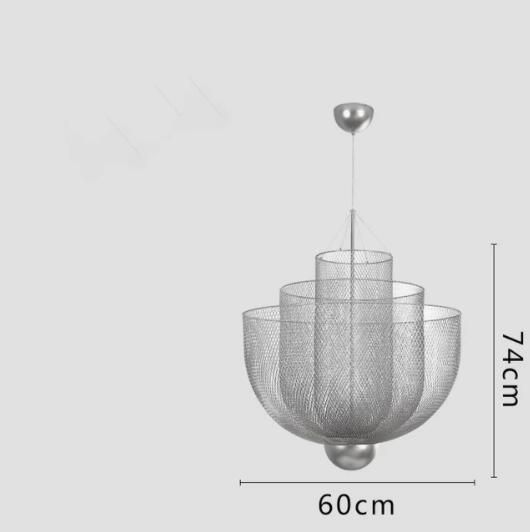 D60cm Gümüş Sıcak Beyaz