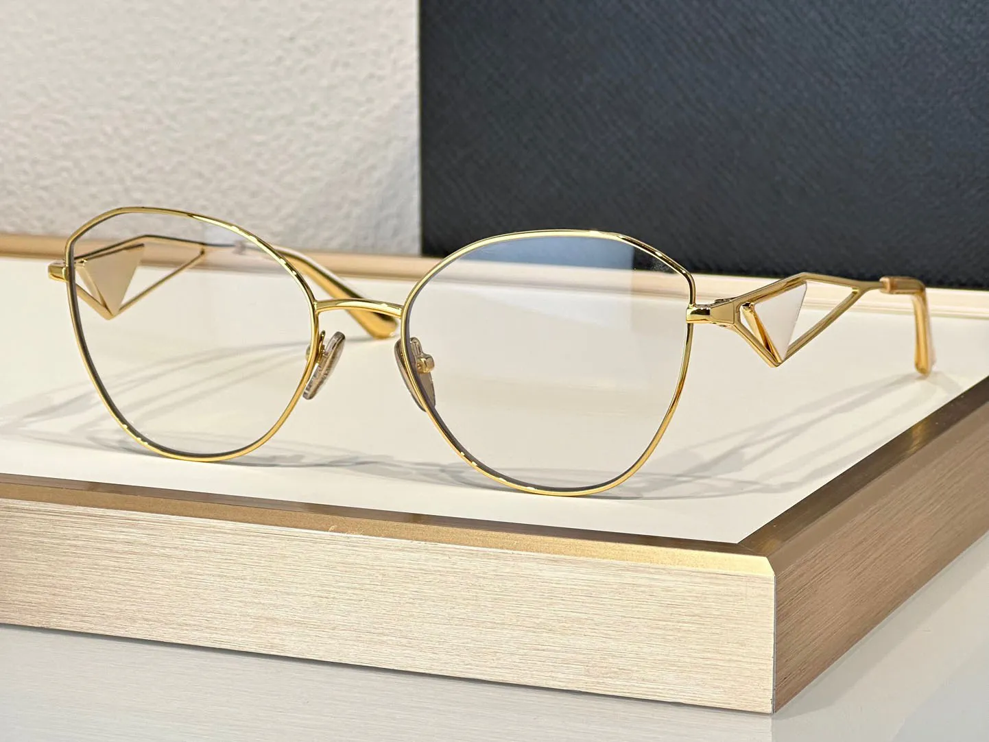 Gold Frame Clear Lens