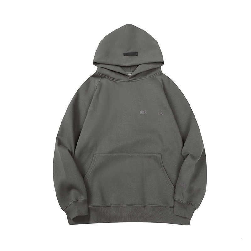 gray hoodie small logo