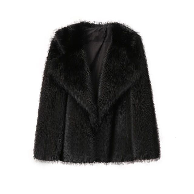 black fur coat