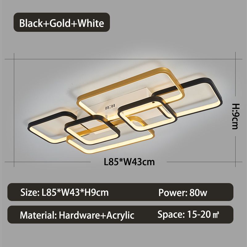 6 Pierścieni 850x430 mm Dimmable RC z aplikacją