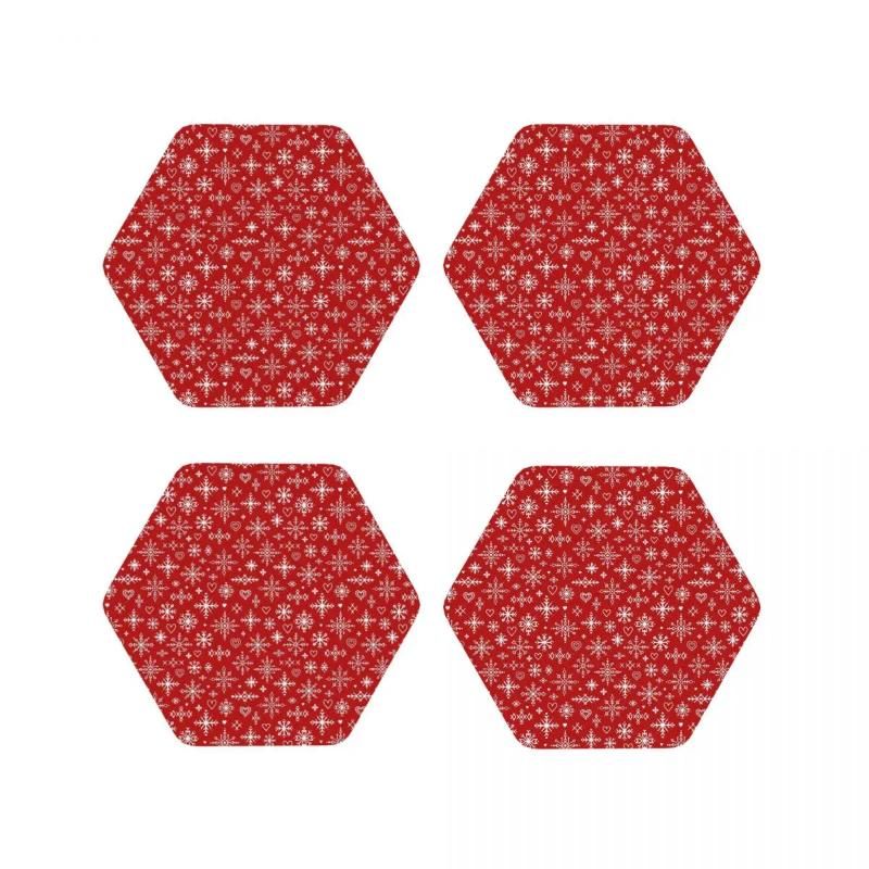 10x10 cm 4 pcs Hexagone