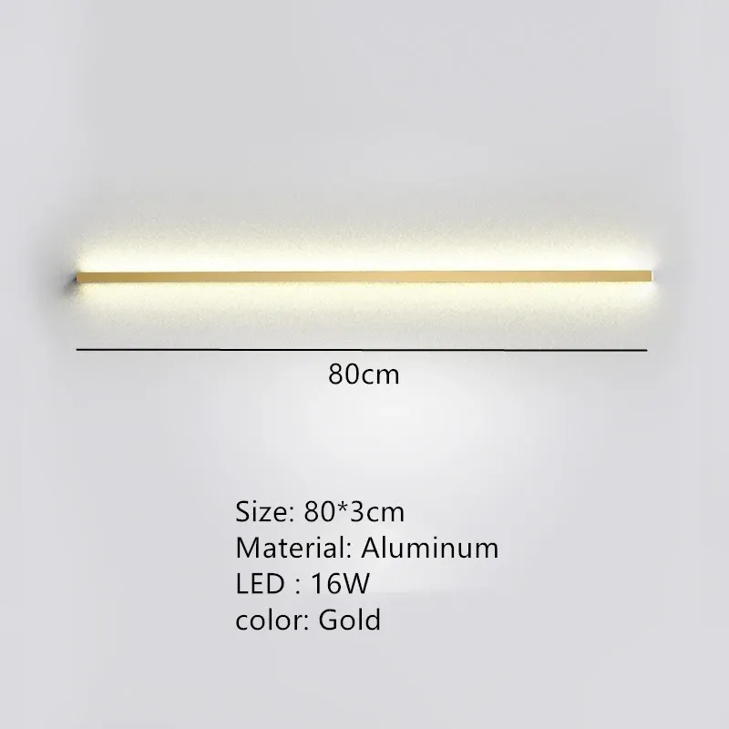 Luce calda 80cm-Oro