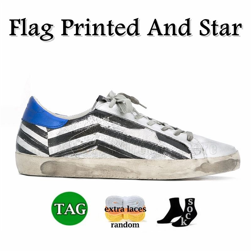 a52 silver leather with flag printed and