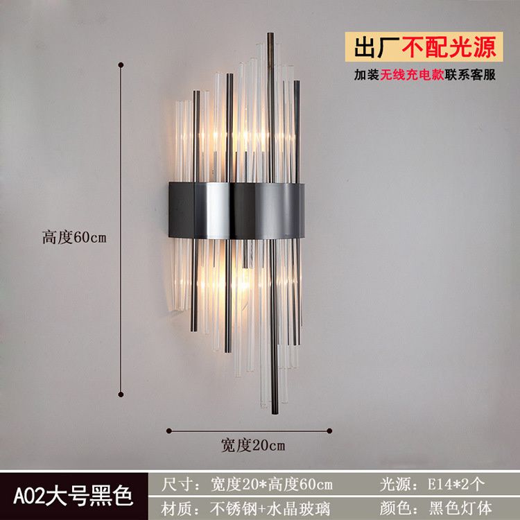 A02 Large Black 12W LED luce bianca