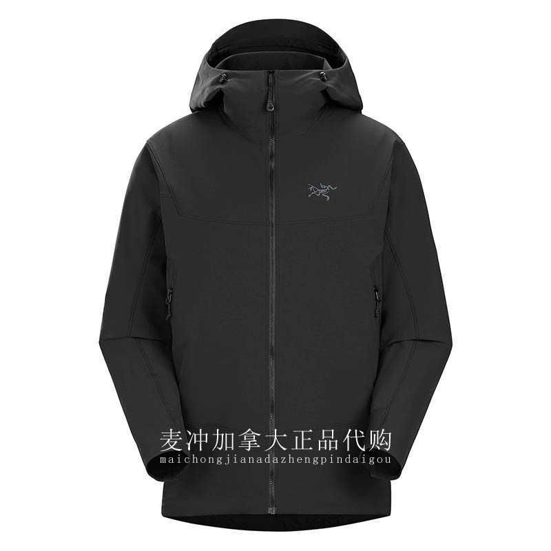 male hoody hooded black (original lt)