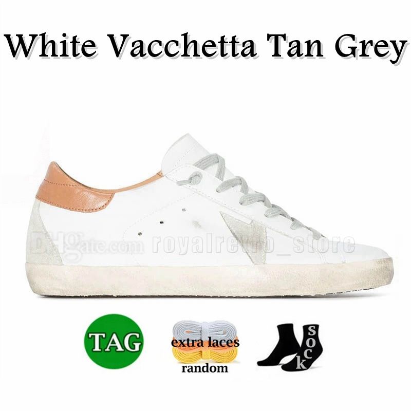 A41 White Vacchetta Tan Grey Suede Patch