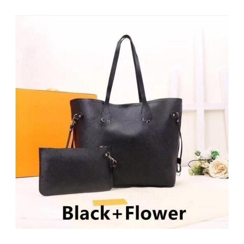 fleur noire avec portefeuille