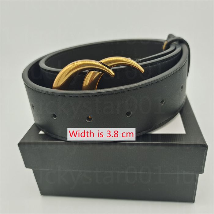 Larghezza della fibbia in oro nero 3,8 cm