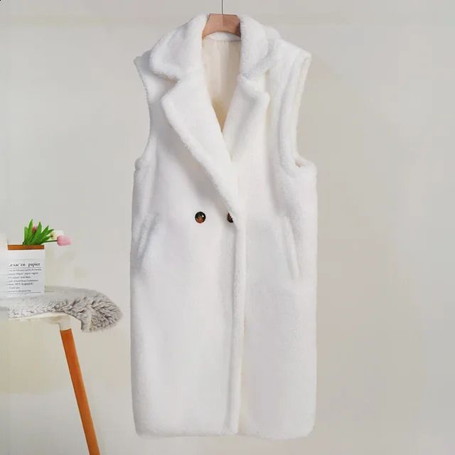 white teddy coat