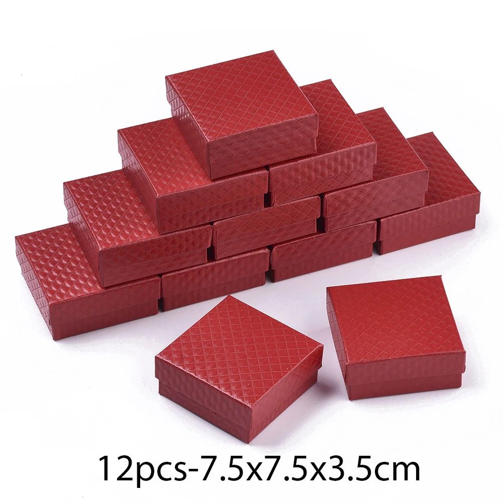 7.5x7.5x3.5cm الأحمر