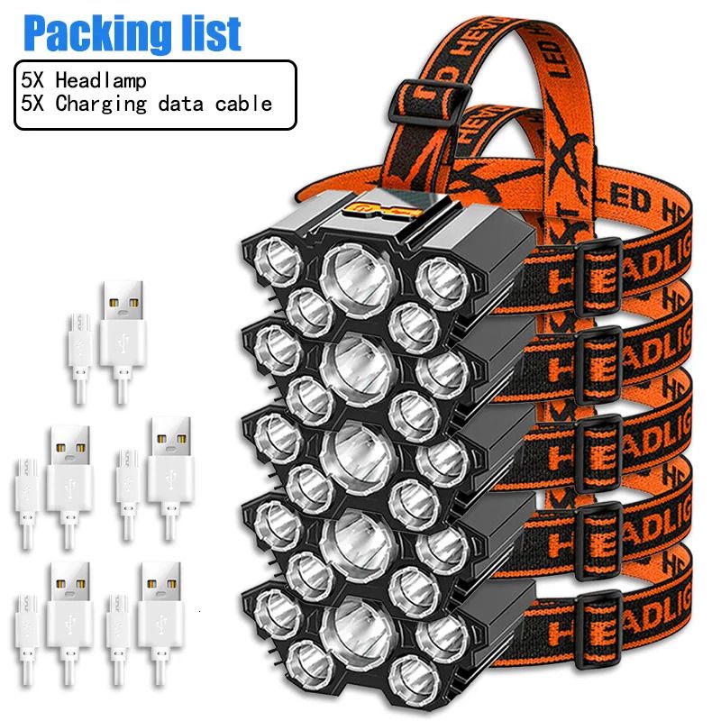 5pcs Headlamp