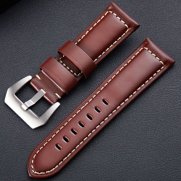 Brown-Silver Buckle 20mm