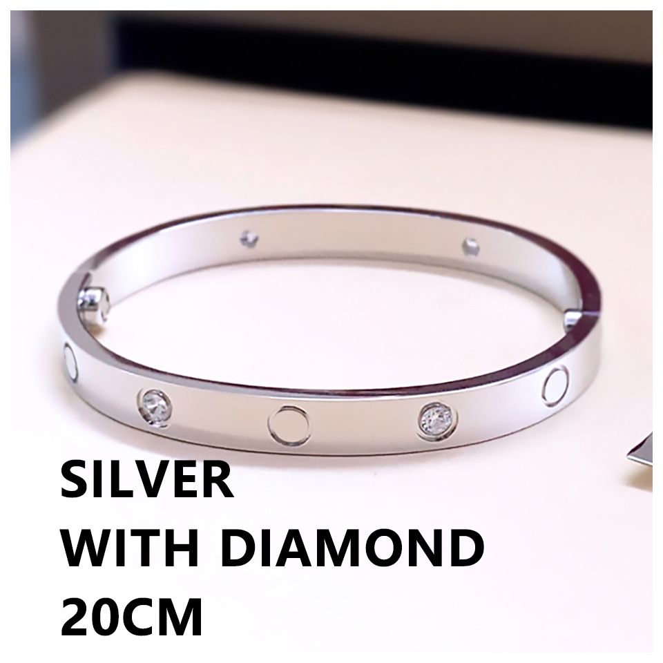 20 cm elmaslı gümüş