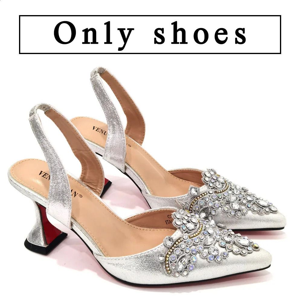 only shoes silver