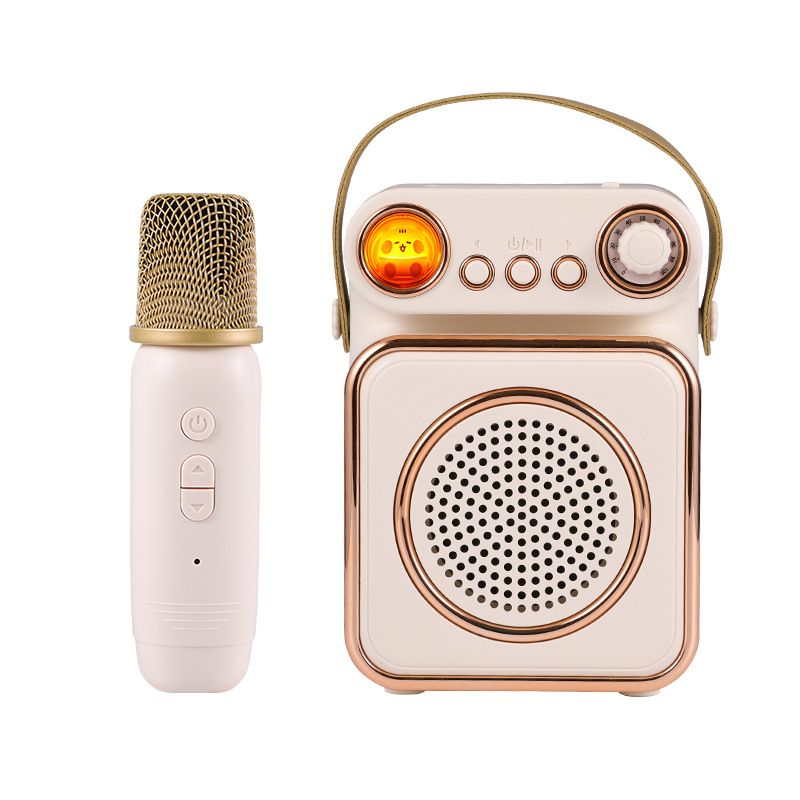 Beige single microphone