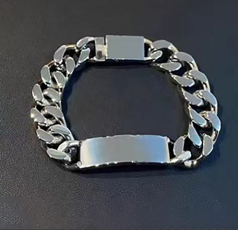 Bracelet cubain en argent