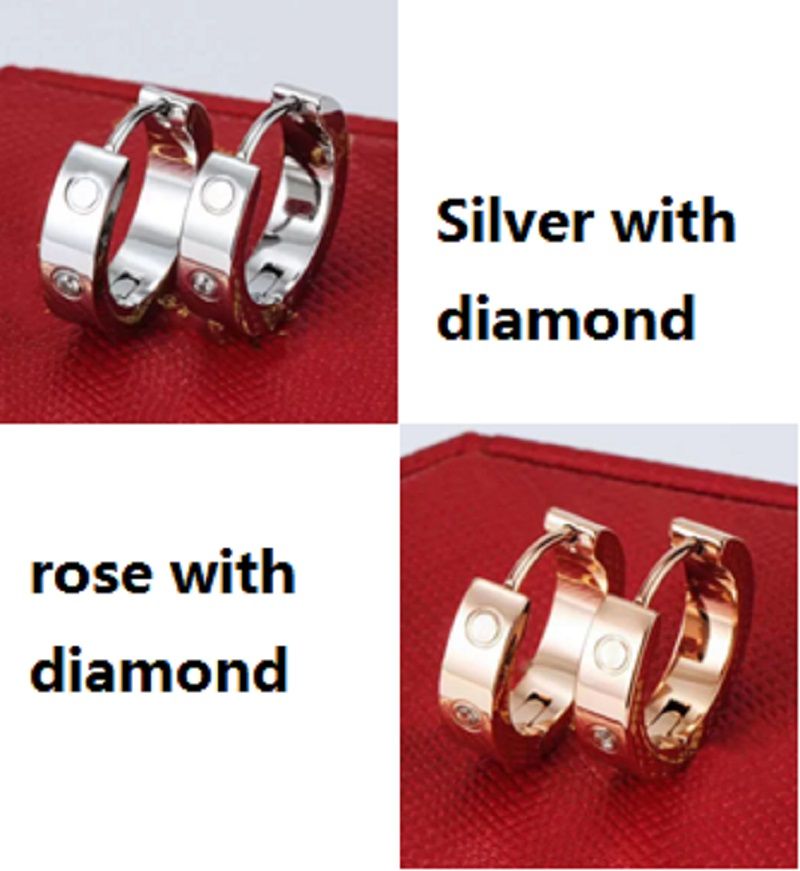 Silver med diamant+ros med diamant