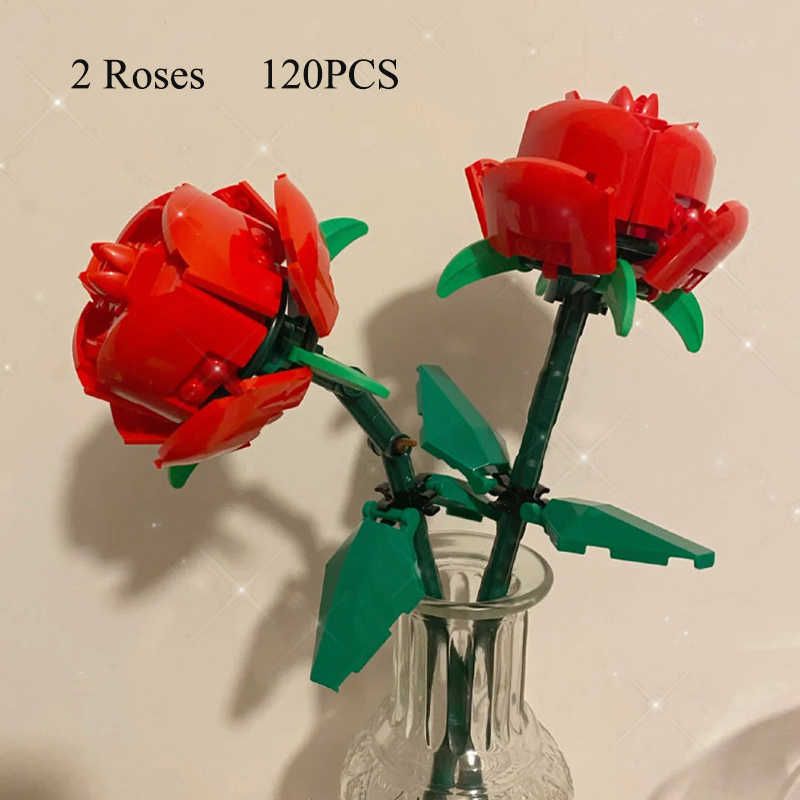 2 Red Roses No Box