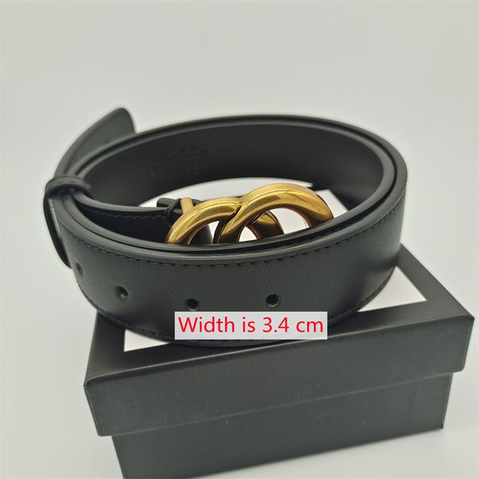 Black gold buckle width 3.4CM