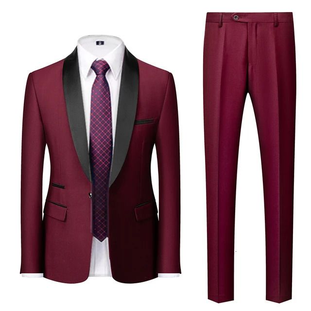 2 pcs set wine red