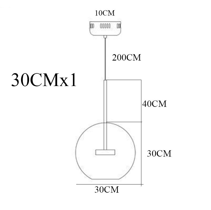 30CMx1 Abat-jour Transparent Lumière Blanche