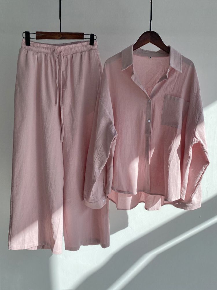 Conjunto de calças rosa