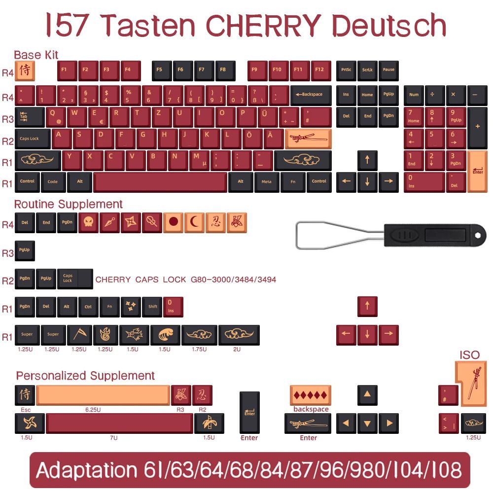 Röd-157Keys-de