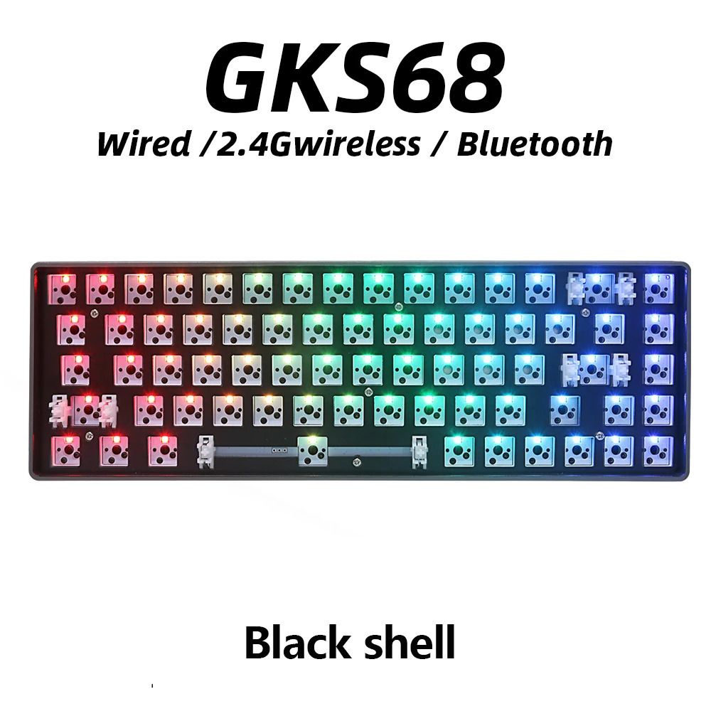 Interruttore Gks68 in cristallo nero