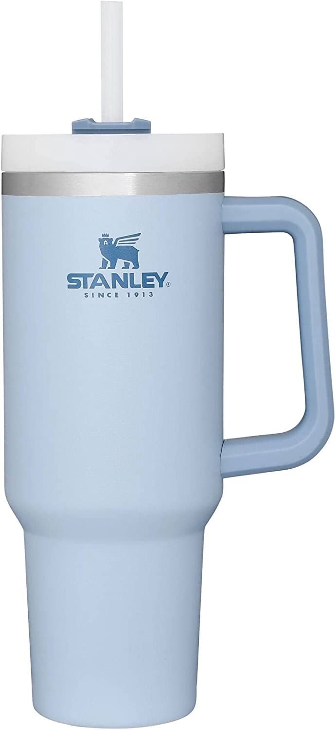 Azul claro com o logotipo Stanley White Lid