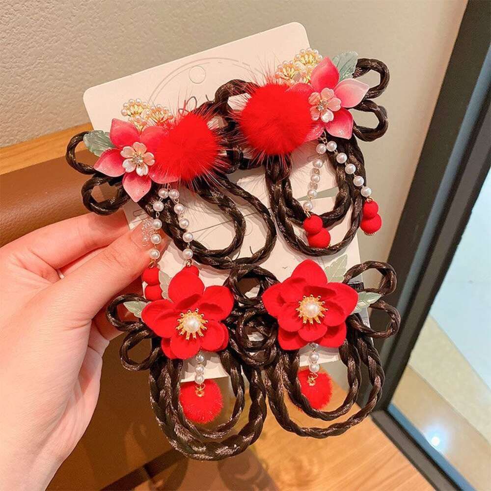 9 # Red Fur Ball Double Flower 【2