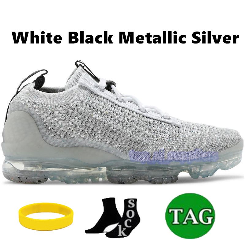 02 White Black Metallic Silver