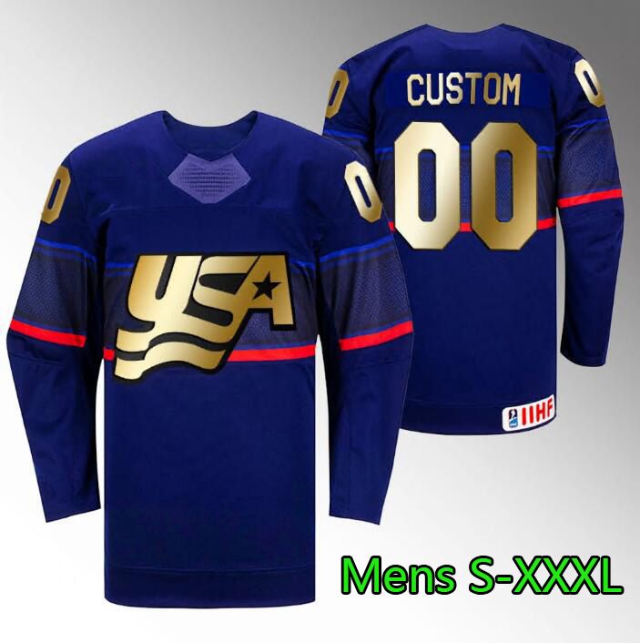 Heren Navy Gold S-XXXL