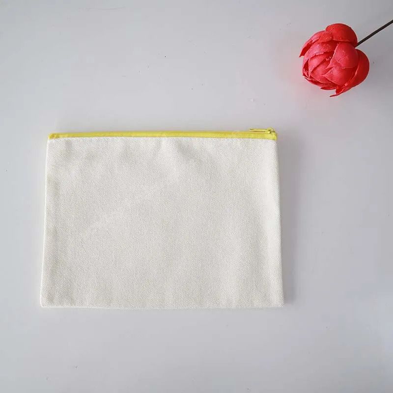Yellow Zipper20 14cm-100pcs Blank Bags