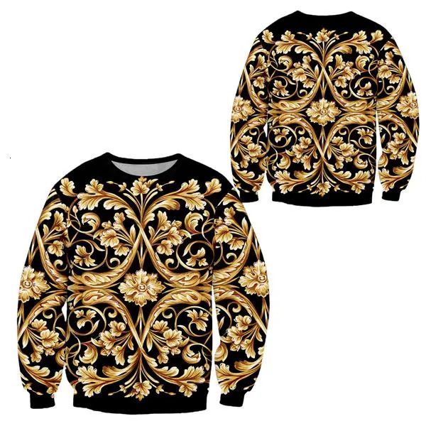 gold flower pullover