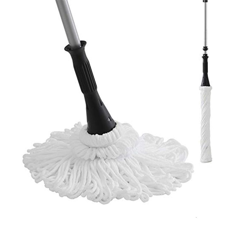 Self-Wringing Twist Mops for Floor Cleaning, Microfiber Floor mop with 57   Long Handle, Easy Wringing Mop for Hardwood Commercial Household Clean