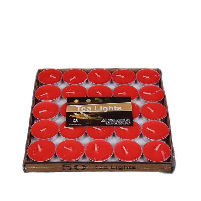 Red Round 50pcs