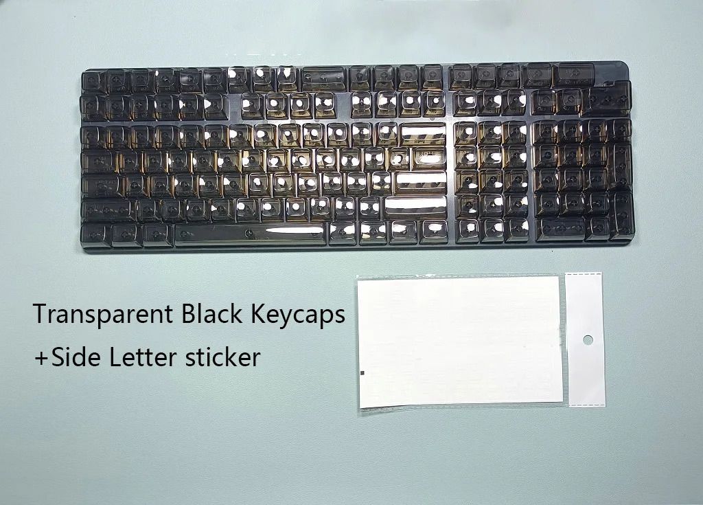 Keycaps côté noir uniquement