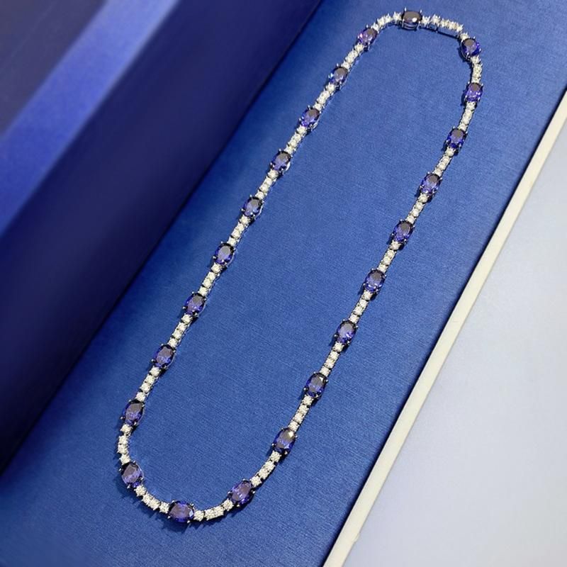 Blue 44CM White Gold