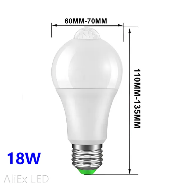 E27-18W varm vit