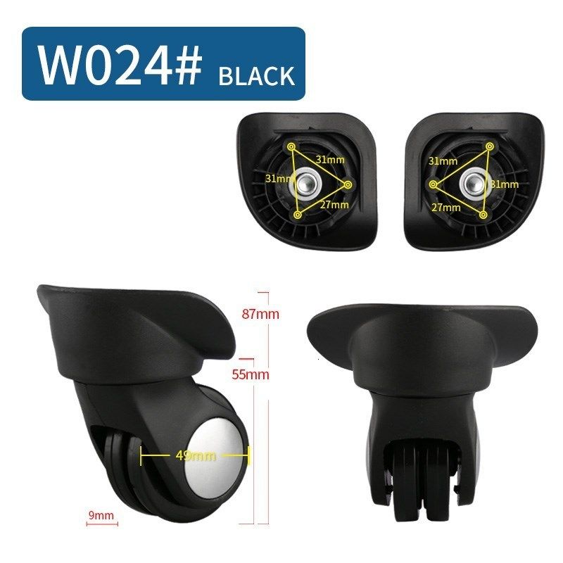 W024 Black (2pcs)