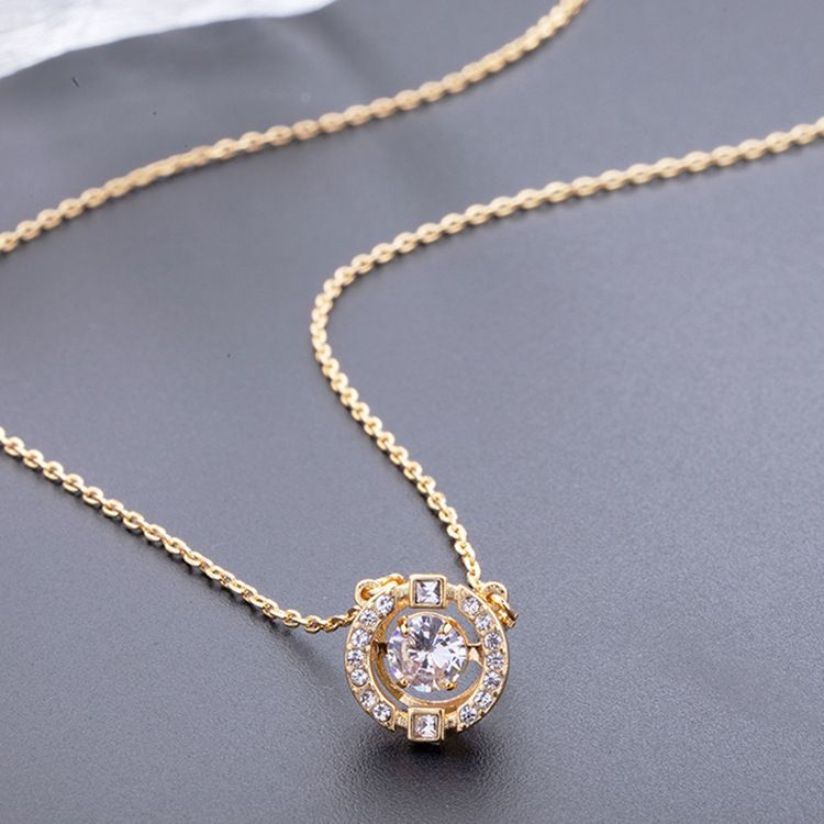 Witte diamanten gouden ketting