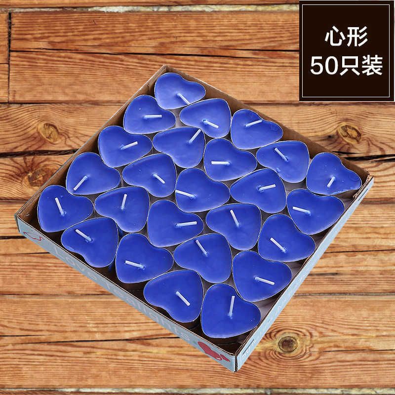 Blaues Herz 50pcs