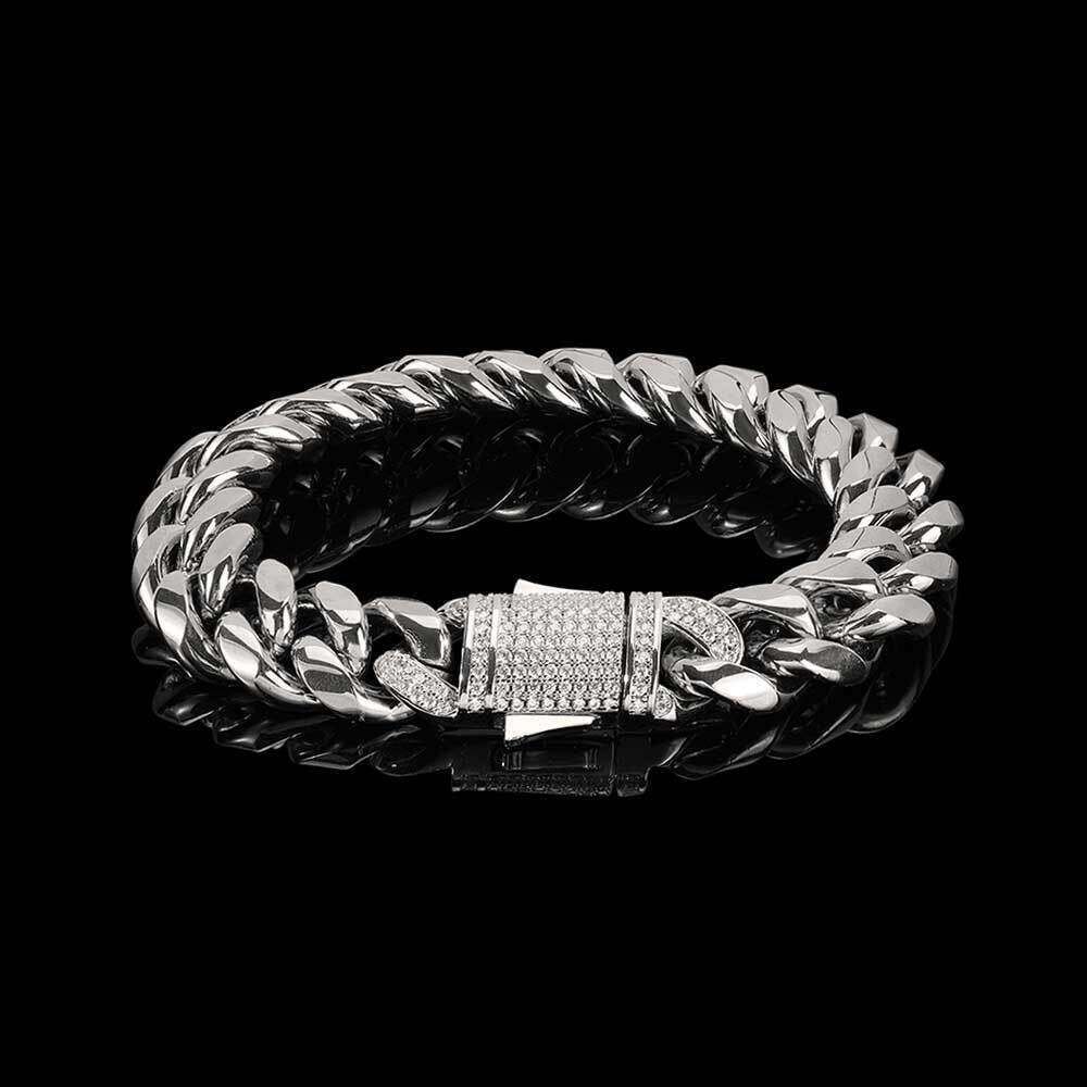 Stålfärg (bredd 12mm) -bracelet 9 in