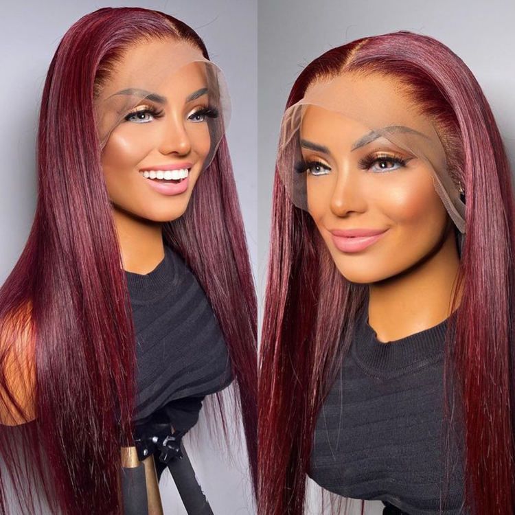 Purple-Lace Front Wigs-Mixed Colours-14