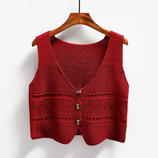 gilet unique rouge