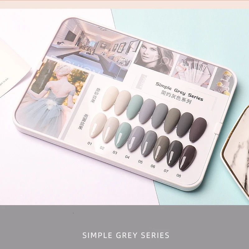 Semplice grigio 8pcs.