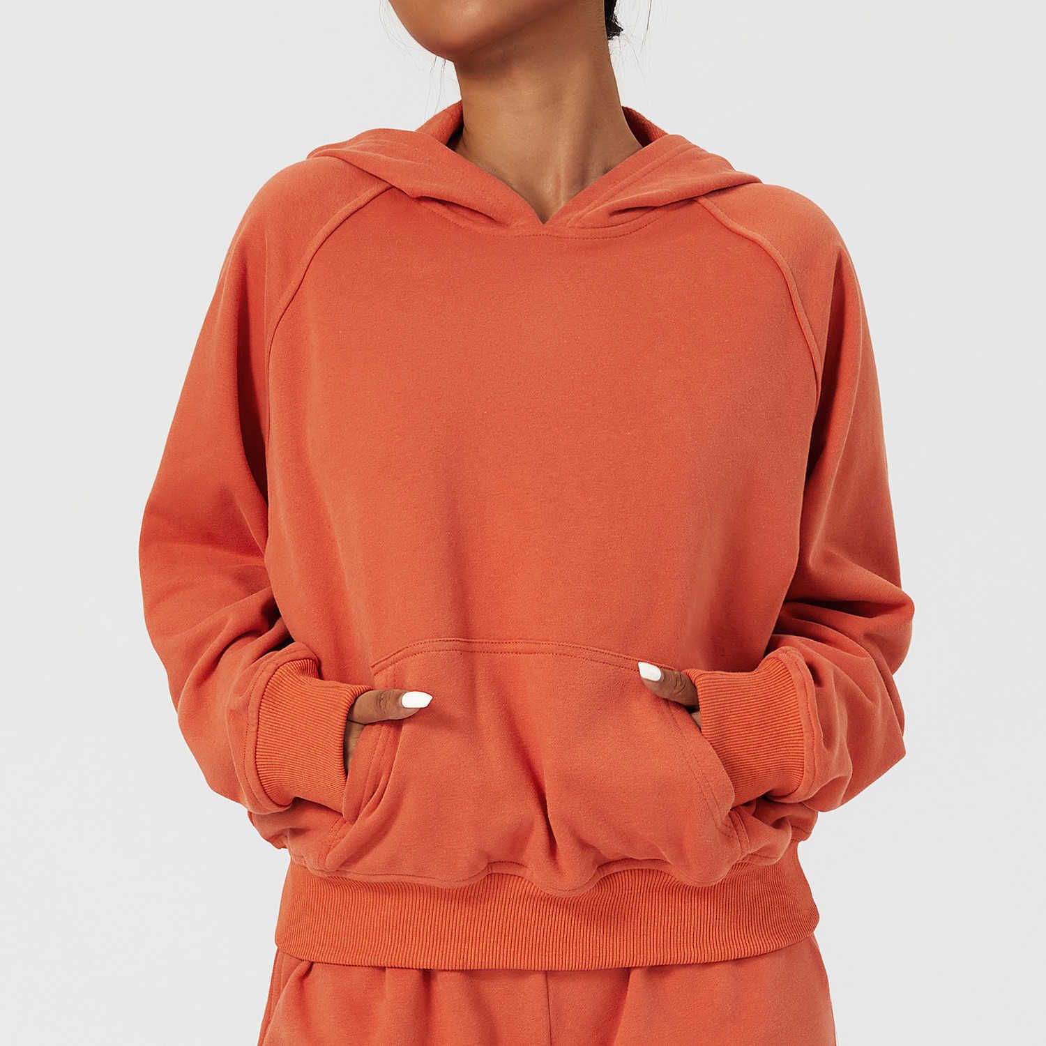 orange hoodie