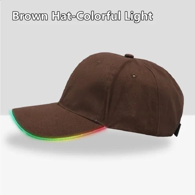 chapeau marron-multicolore